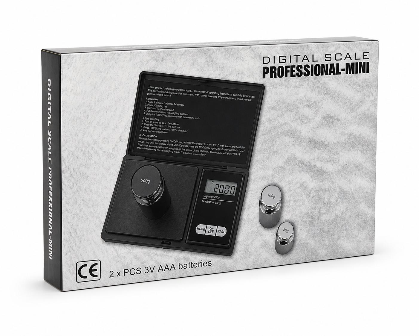 Digital Scale Professional-Mini (0.01g - 200g)