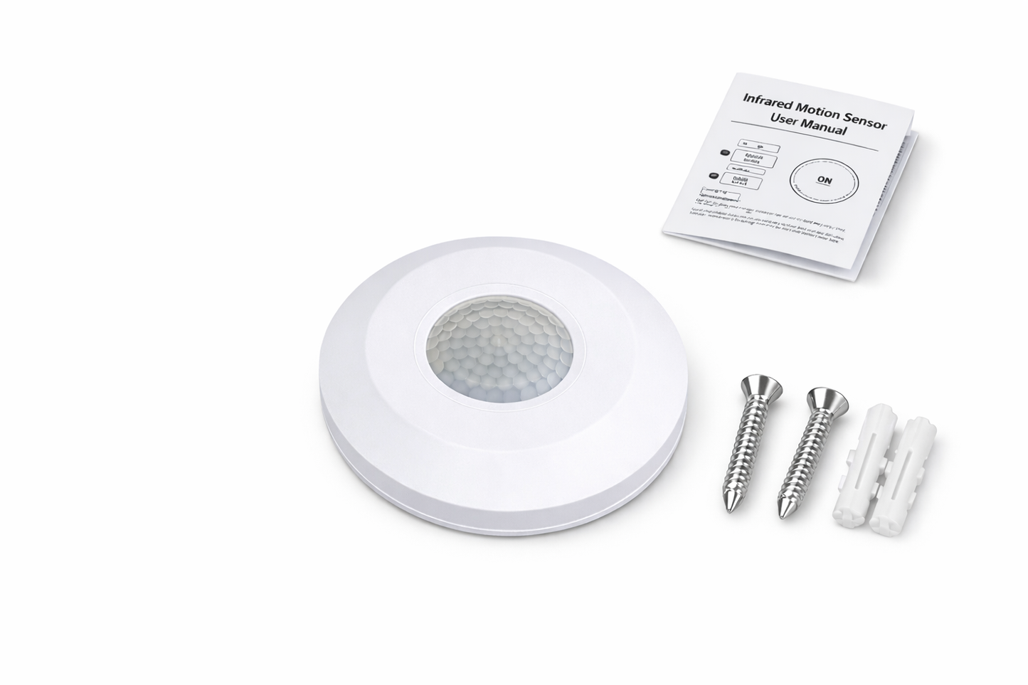 360° Infrared Motion Sensor – Ceiling Mount PIR Sensor (Dark Edition)