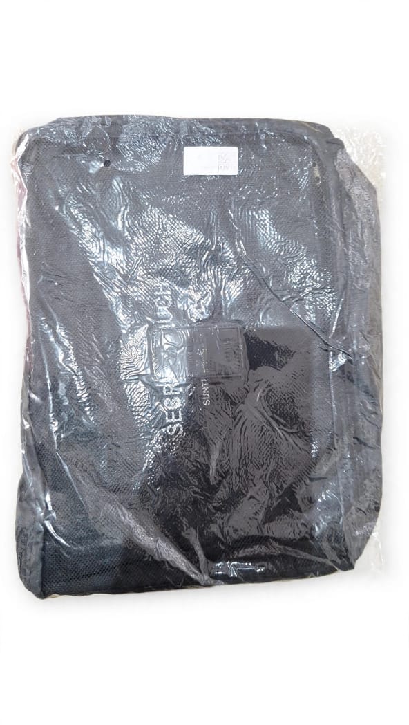 Black Secret Pouch anti-theft hidden travel security bag in packaging