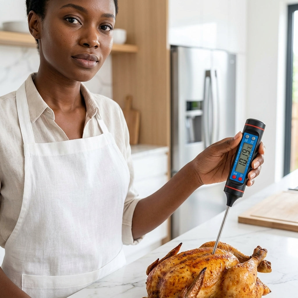 Digital Food Thermometer with LCD Display & Hold Function