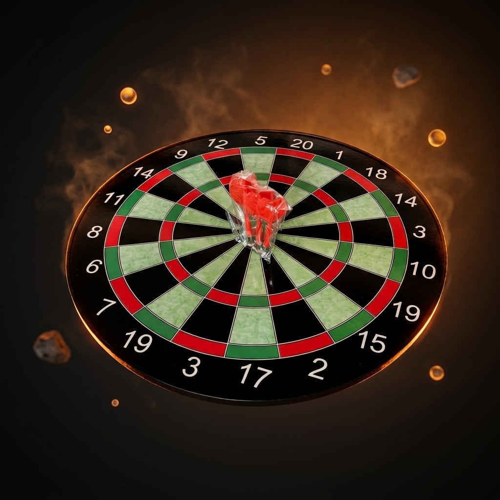 17" Magnetic Dart Board with 6 Darts