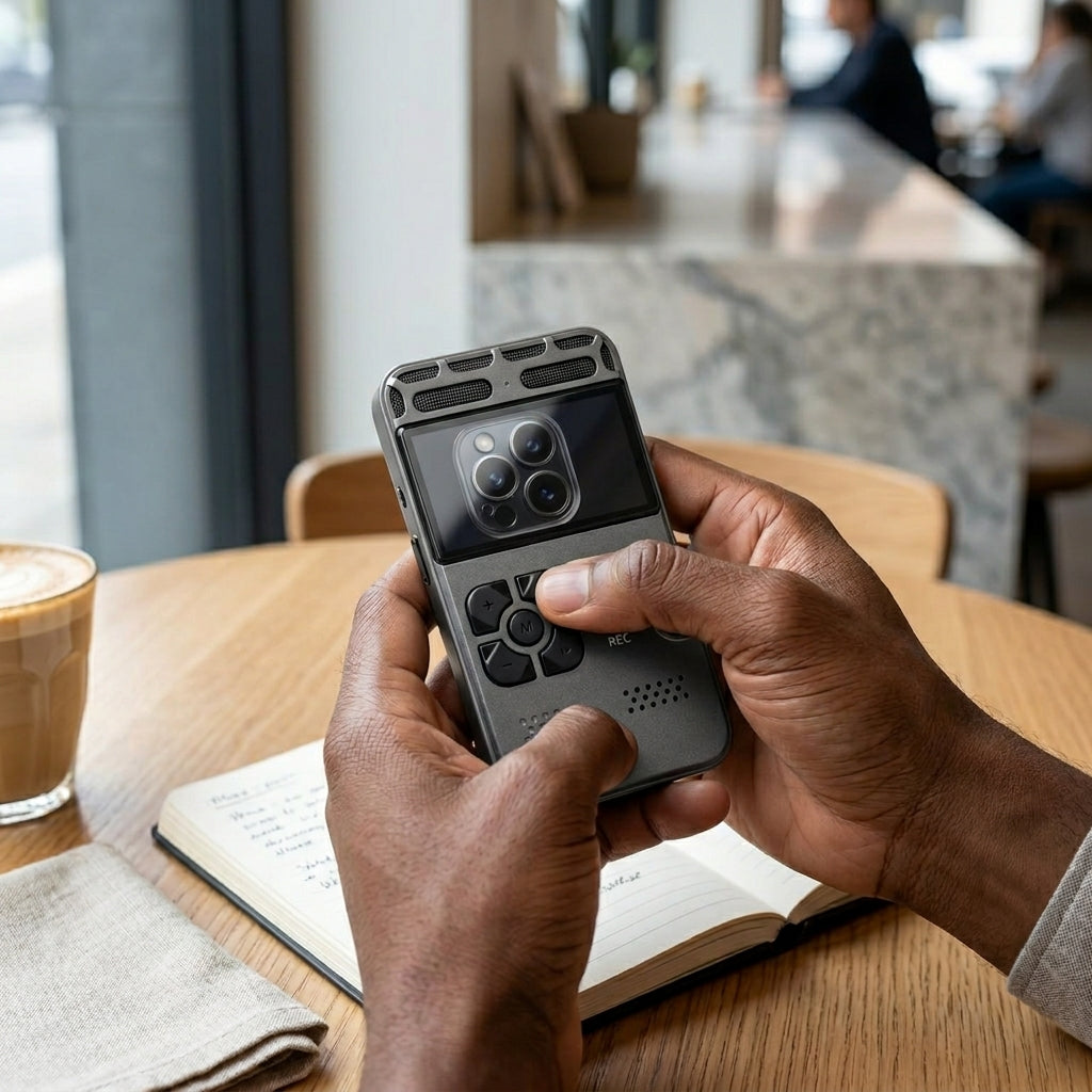Digital Voice Recorder with Camera & LCD Display — Expandable Storage