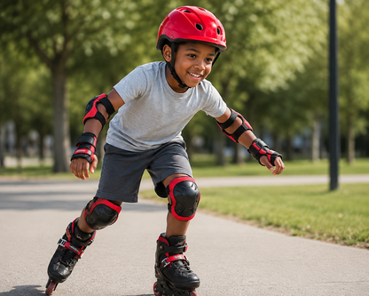 Kids Sports Safety Helmet & Protective Gear Set – 7-Piece