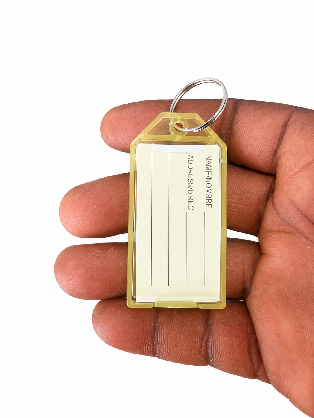 Colour Key Rings 12pcs – Labelled Key Tags with Split Rings