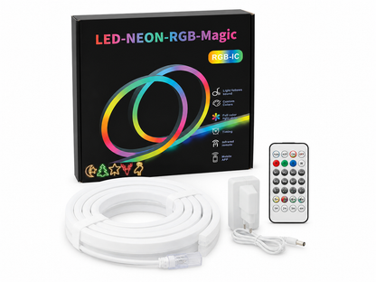 LED Neon RGB Magic Light Strip - RGB-IC with Remote & App Control