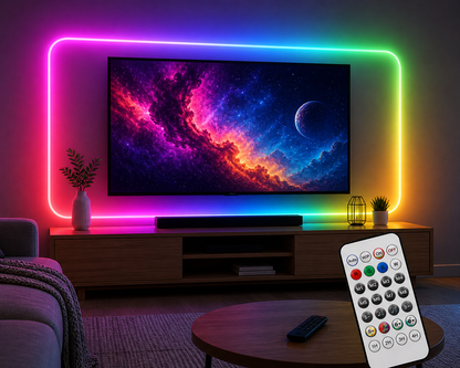LED Neon RGB Magic Light Strip - RGB-IC with Remote & App Control