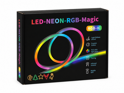 LED Neon RGB Magic Light Strip - RGB-IC with Remote & App Control