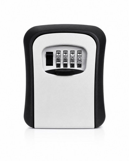 Wall-Mount 4-Digit Combination Key Lock Box - Outdoor Security Safe