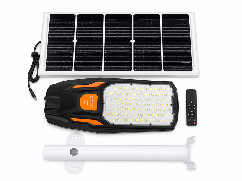 Solar LED Street Light - Motion Sensor, IP65 Waterproof & Remote Control