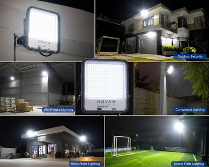 NOVA+ Plus 200W LED Flood Light – IP65 Waterproof