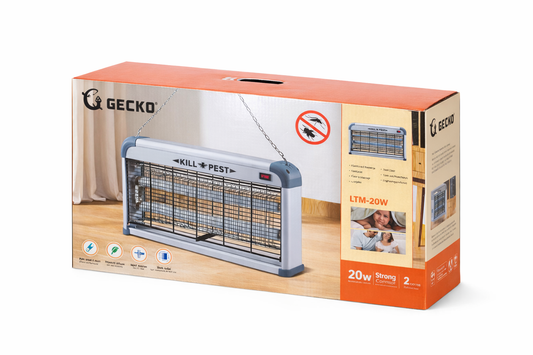 Gecko Kill Pest Electric Insect Killer – 20W UV Bug Zapper