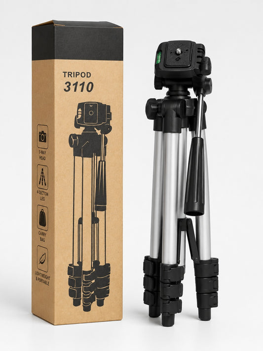 Tripod 3110 Camera & Phone Tripod — Lightweight & Portable