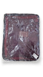 Burgundy Secret Pouch anti-theft hidden travel security bag in packaging