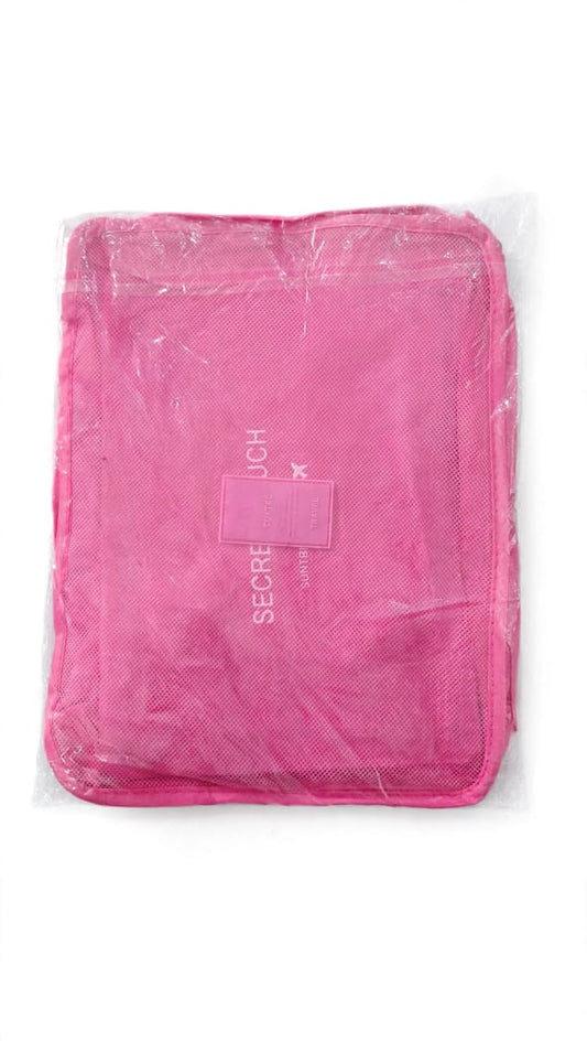 Pink Secret Pouch anti-theft hidden travel security bag in packaging