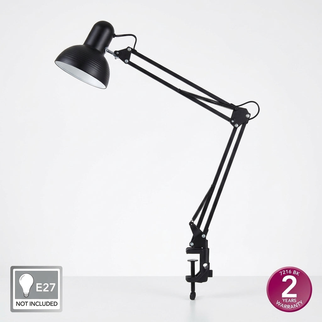 Adjustable Clamp-Mount Desk Lamp