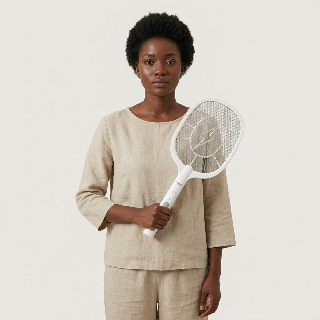 Electric Mosquito Swatter with Charging Base