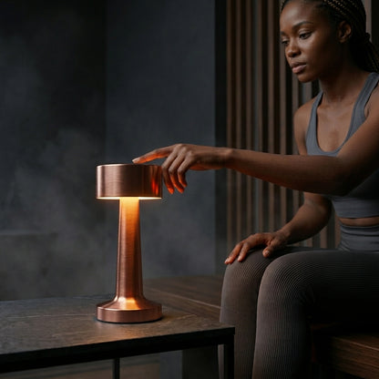 Modern Copper Table Lamp