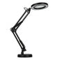 Black Adjustable Magnifying Desk Lamp