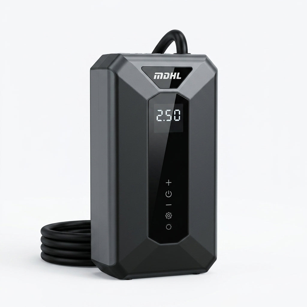 MDHL Cordless Tyre Inflator Pro – Digital Air Compressor with LCD Display