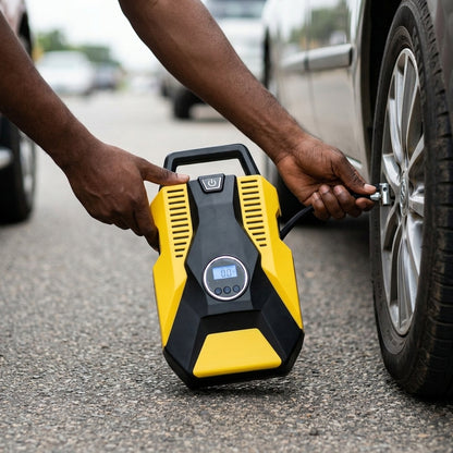 Portable Digital Tyre Inflator – Smart Air Compressor Pump