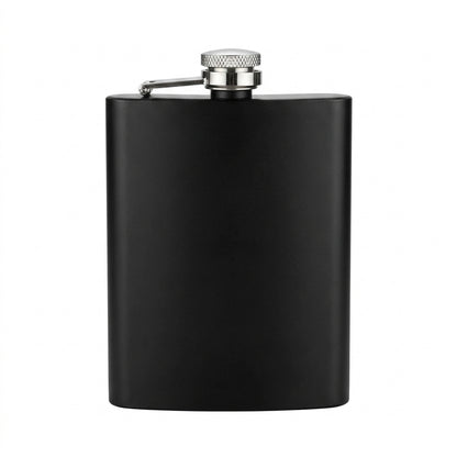 Sleek Black Hip Flask