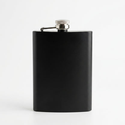 Sleek Black Hip Flask