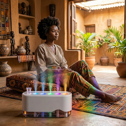 Portable LED Humidifier & Aroma Diffuser – 600ml