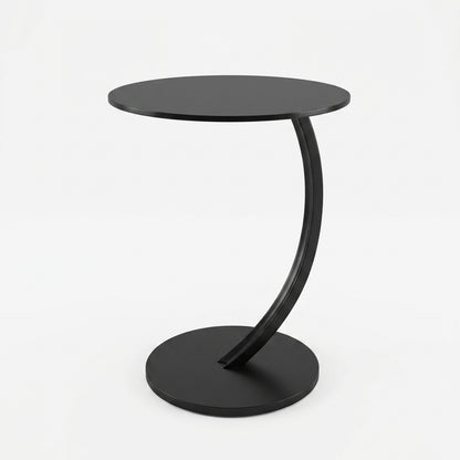 Modern Black Circular Side Table