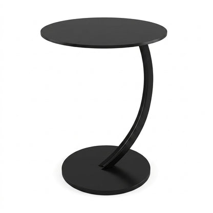 Modern Black Circular Side Table