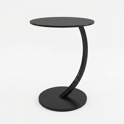 Modern Black Circular Side Table