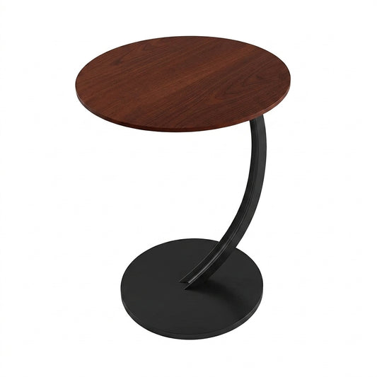 Modern Wood & Metal Side Table
