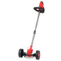 24VH 6000mAh Battery Wheel Design Lawn Mower Weed Wacker – Red / UK Plug