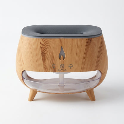 Wood Grain Flame Humidifier & Aroma Diffuser