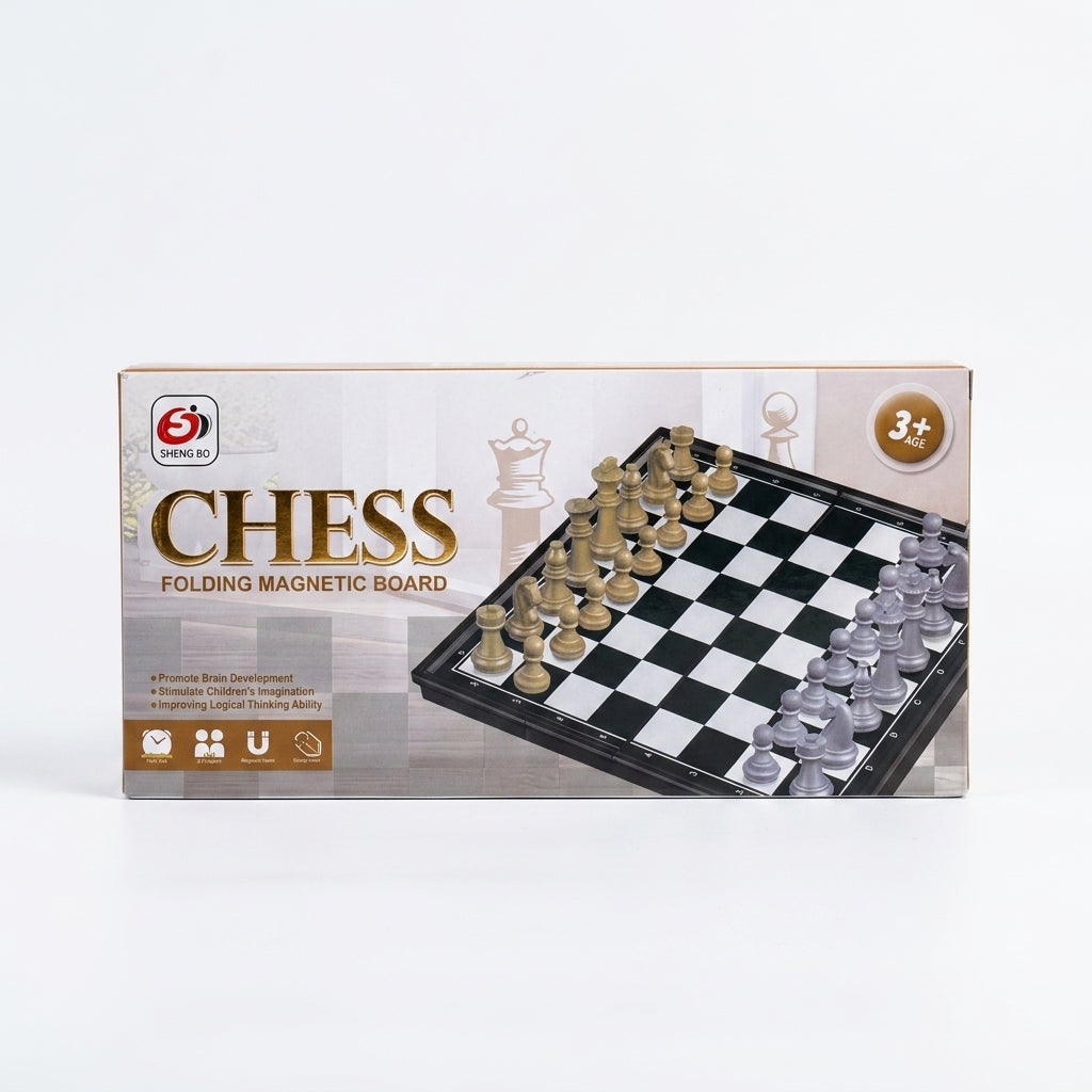 Folding Magnetic Chess Set | 10x5 Inch