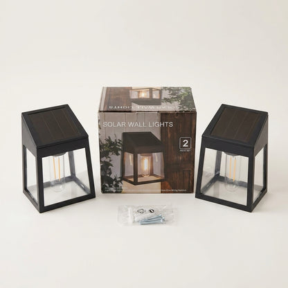 Solar Wall Lights – 2 Piece Set