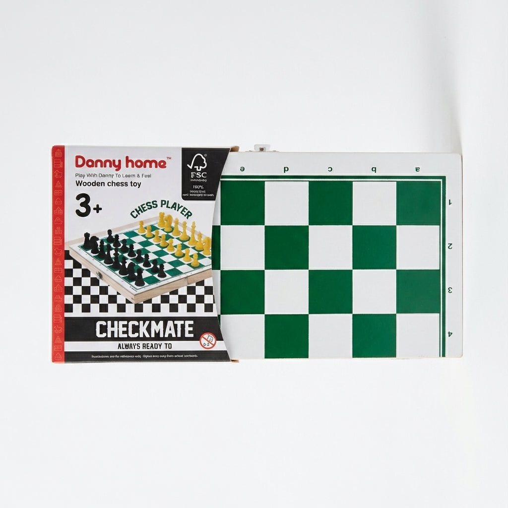 Danny Home Wooden Chess Set – FSC Certified Wood | 10.5x5.5 Inch