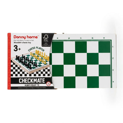 Danny Home Wooden Chess Set – FSC Certified Wood | 10.5x5.5 Inch