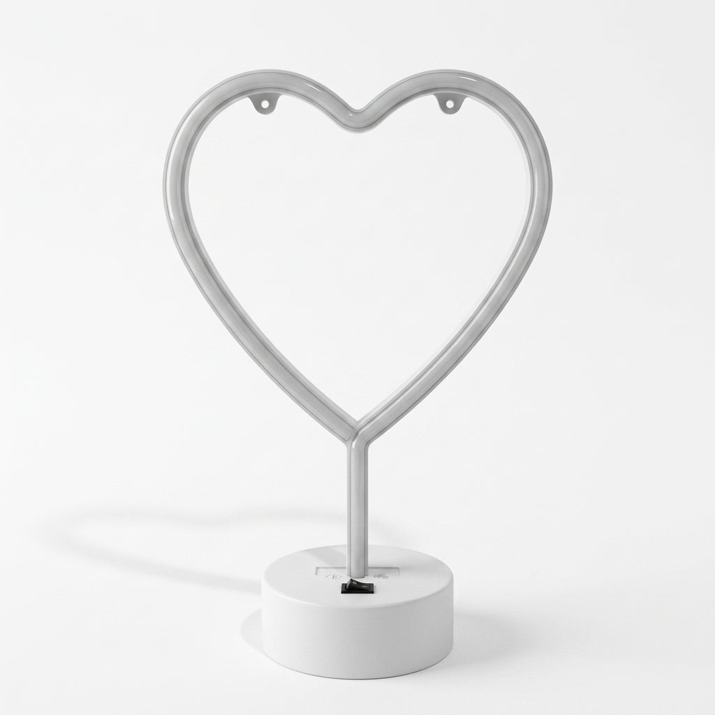 Heart-Shaped Neon LED Lamp