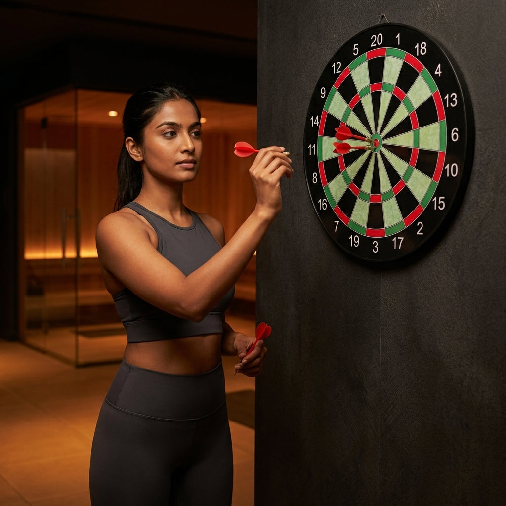 17" Magnetic Dart Board with 6 Darts