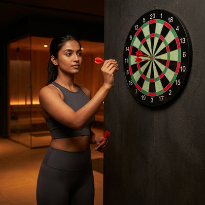 17" Magnetic Dart Board with 6 Darts