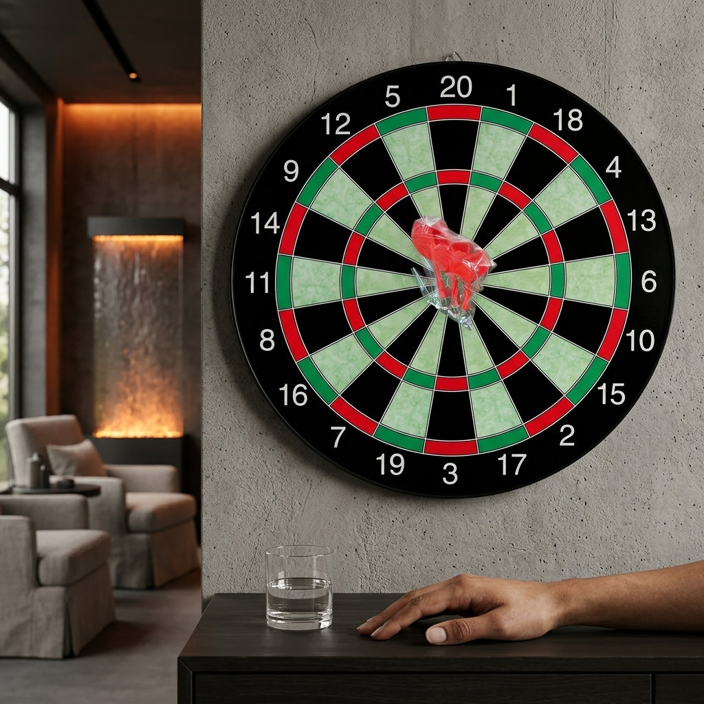 17" Magnetic Dart Board with 6 Darts
