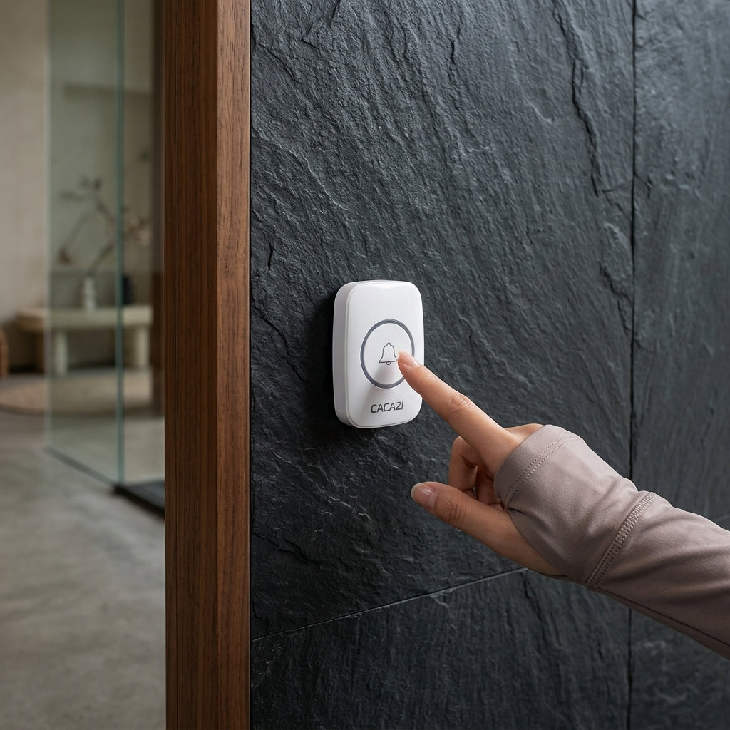 CACAZI Wireless Doorbell Set