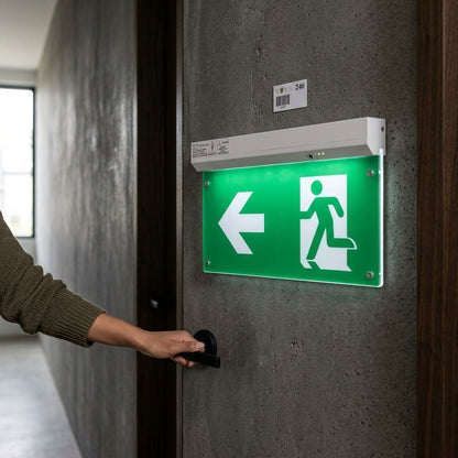 LED Emergency Exit Sign – Left Arrow Rechargeable Safety Light