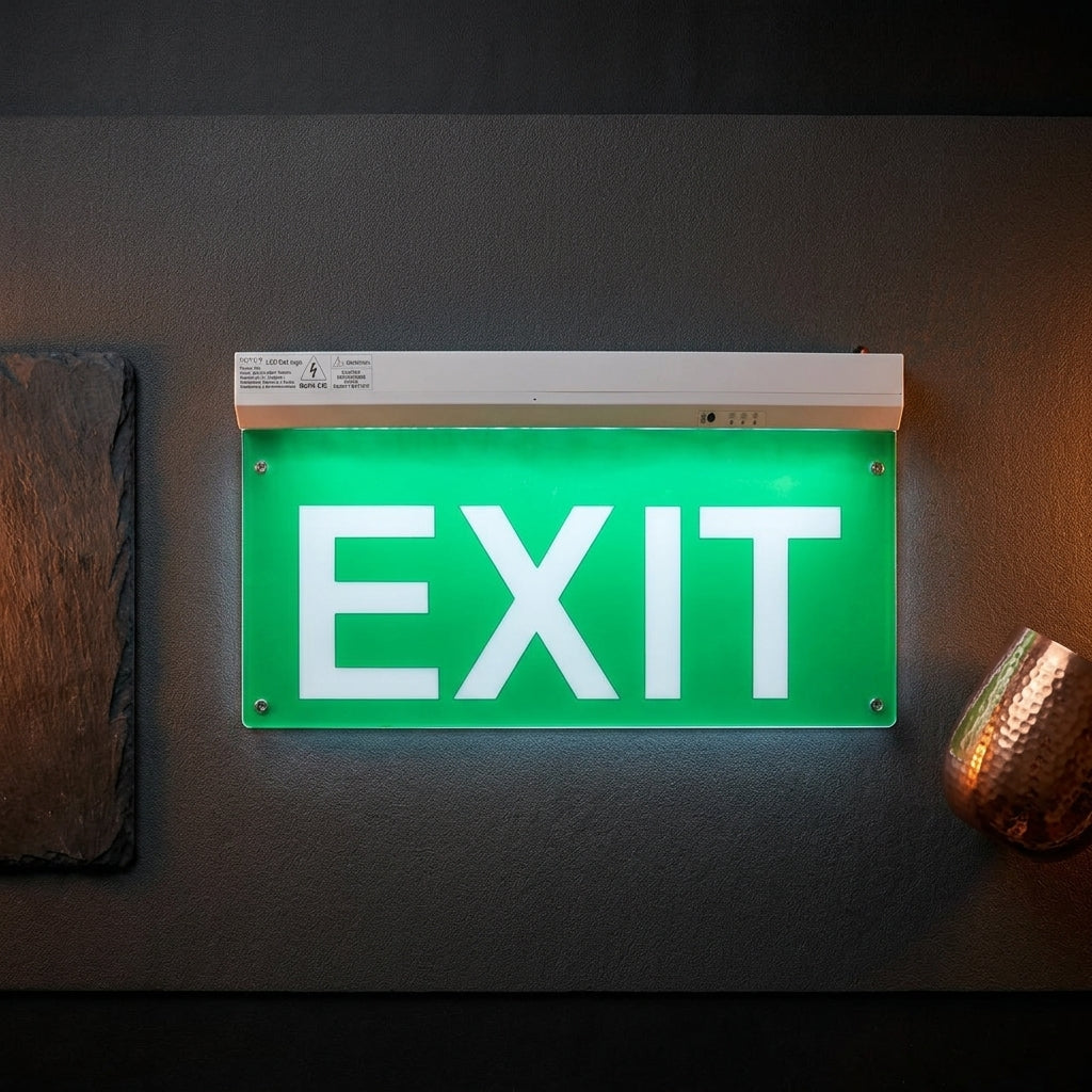 Rechargeable LED EXIT Sign Light – Emergency Safety Indicator
