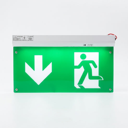 LED Emergency Exit Direction Sign – Rechargeable Safety Light