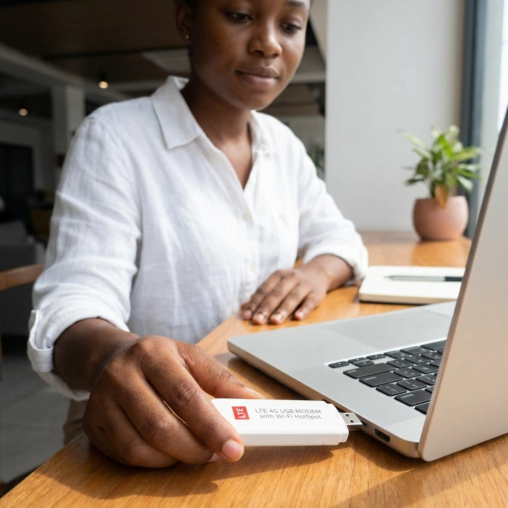 LTE 4G USB Modem with Wi-Fi Hotspot — 3-in-1, 150Mbps