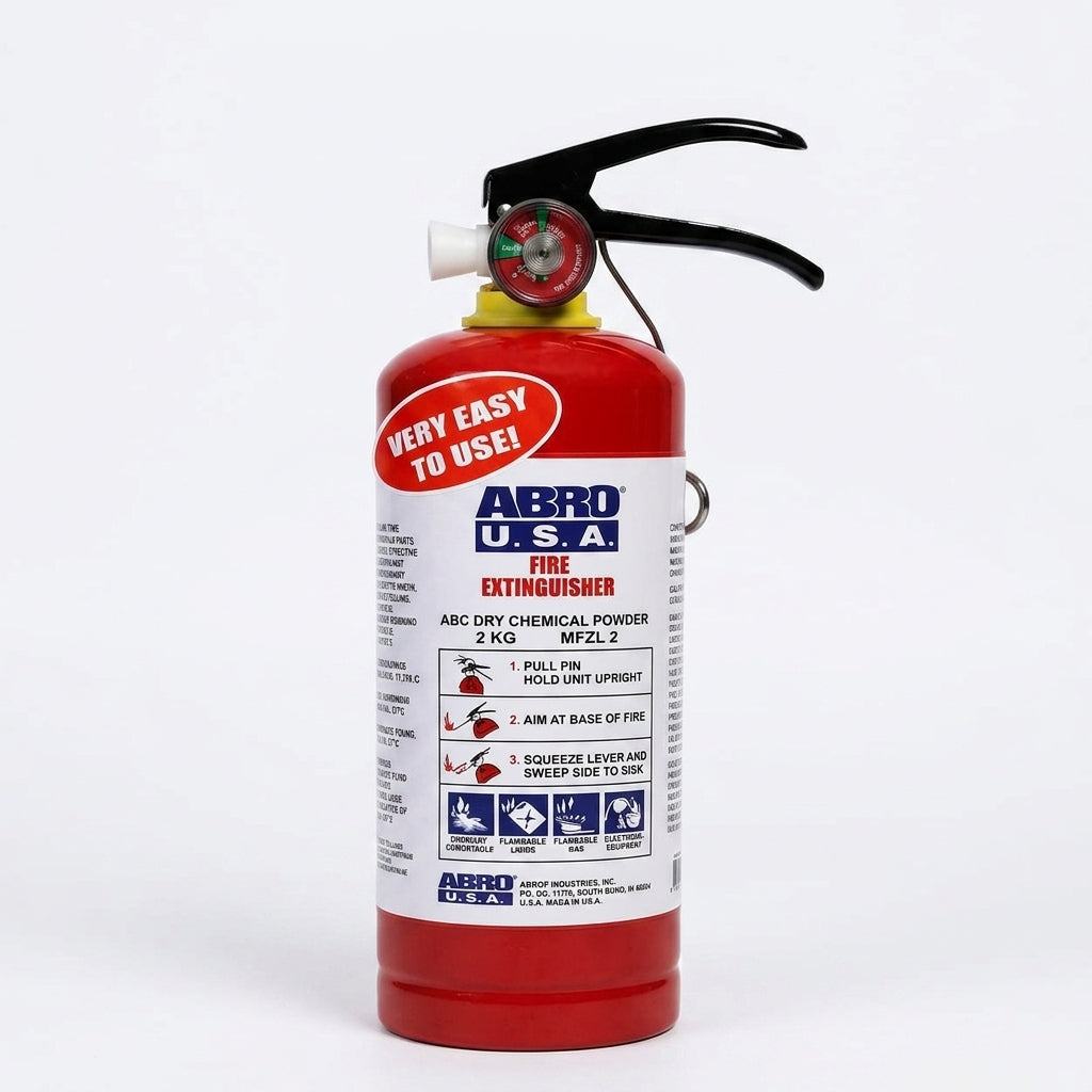 ABRO USA ABC Dry Chemical Fire Extinguisher – 2KG