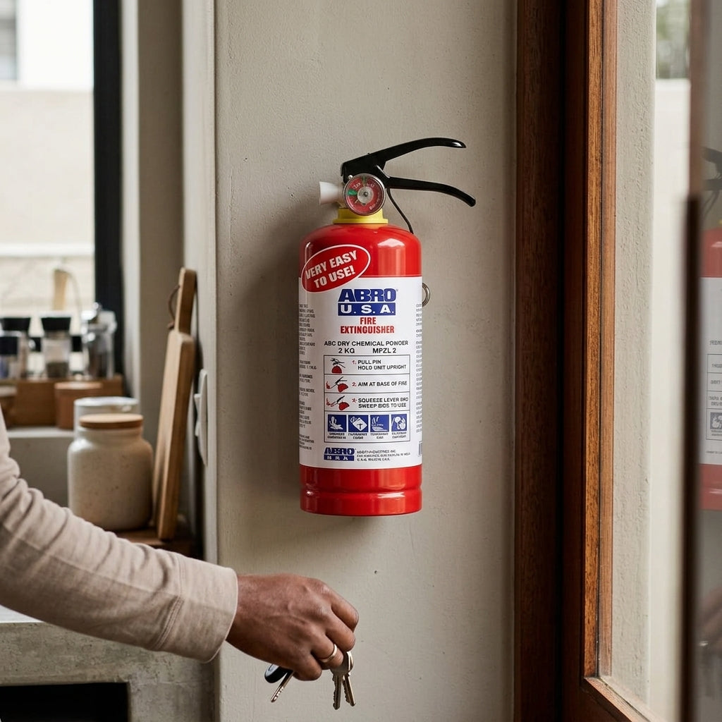 ABRO USA ABC Dry Chemical Fire Extinguisher – 2KG