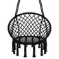 Cotton Hanging Chair Swing – Black