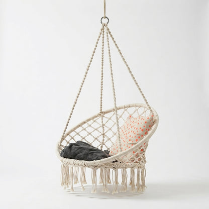 Cotton Hanging Chair Swing – Beige